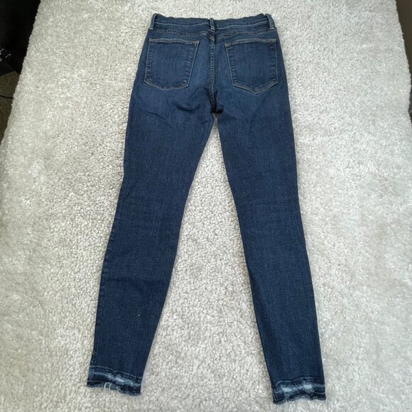 FRAME Le High Side Slit Skinny Released Hem Jean Ferdinand Womens 28 - Picture 3 of 11